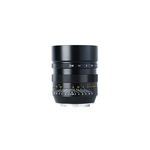 Brightin Star 50 mm F0.95 Full Frame Manueller Fokus Prime Objektiv für Nikon Z-Mount spiegellose Kameras, große Blende Fixed MF Objektiv, kompatibel mit Nikon Z-Mount Z-6II, Z-7II, Z5, Z50, Z9, Z50, von brightin star