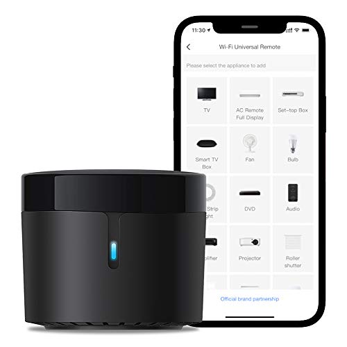 Broadlink - RM4 Mini - Universelle IR-Audio-Video-Fernbedienung, Smart Home WLAN Remote-Hub, kompatibel mit Alexa von broadlink