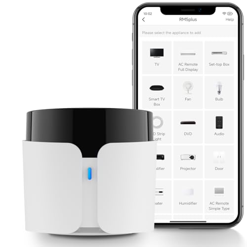Broadlink RM5plus Universal Infrarot-Fernbedienung, Sprachsteuerung mit Alexa & Google Assistant, WLAN Smart Home Fernbedienung für TV, AC, Ventilatoren, All-in-One Hub mit Szenen & Timer Broadlink RM5plus Universal Infrarot-Fernbedienung, Sprachsteuerung mit Alexa & Google Assistant, WLAN Smart Home Fernbedienung für TV, AC, Ventilatoren, All-in-One Hub mit Szenen & Timer von broadlink