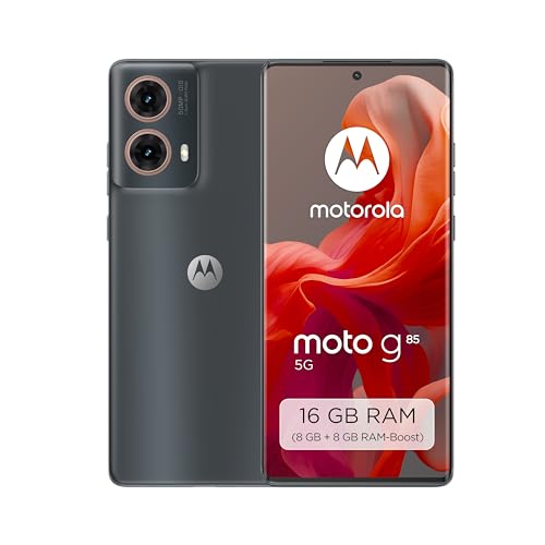 Motorola Moto g85 5G Smartphone (6,67"-FHD+-Display, 50-MP-Kamera, 8/256 GB, 5000 mAh, Android 14) Urban Grey, inkl. Schutzcover [Exklusiv bei Amazon] von Motorola