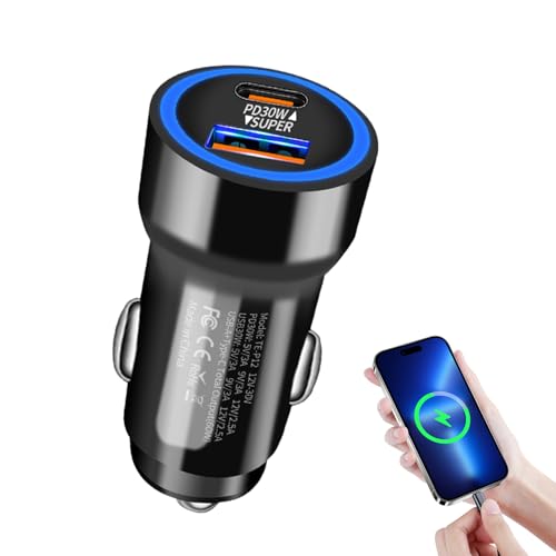 Auto Rapid Power Adapter - Doppelanschluss -PD -Auto -Ladegerät, Hochleistungsauto -Ladegerät | Mobile Geräte Und Controller Kompatibel Mit Multifunktionsausgangsstopfen, Komfortables Netzteil Für Sma Auto Rapid Power Adapter - Doppelanschluss -PD -Auto -Ladegerät, Hochleistungsauto -Ladegerät | Mobile Geräte Und Controller Kompatibel Mit Multifunktionsausgangsstopfen, Komfortables Netzteil Für Sma von brooksnaji