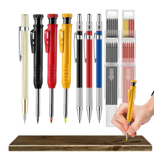 Mechanische Bleistifte Set - Zimmermannsbleistift-Set, Professionelle Markierungswerkzeuge | Mechanische Bleistifte Zimmermanns-Set, Multifunktionaler Bleistift Für Zimmermann, Zeichenwerkzeuge Aus von brooksnaji