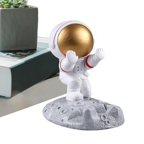 Schreibtisch-Telefonständer, Astronaut Telefonhalter | Kreativer Tisch-Handyhalter, Heimdekoration, Tablet-Halterung für Smartphone von brooksnaji