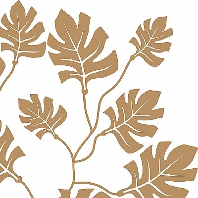20 Servietten "New Leaf" - Blätter - Kupfer von broste
