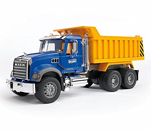 bruder 02815 - Mack Granite LKW mit Kippmulde - 1:16 Lastwagen Laster Transporter Truck Baufahrzeug Baustelle von bruder