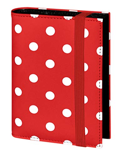 Timeplaner bsb 2022 Pocket Rot weiße Punkte - Einlagen 7,8x12,8 von bsb