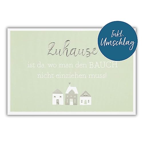 bsb Karte zum Ein- und Umzug - Geschenk zum Einzug ins Haus in 11,5 x 17,0 cm - Karte Umzug & Einzug in neues Haus mit Zuhause Motiv - Glückwunschkarte neue Wohnung - liebevolles Geschenk bsb Karte zum Ein- und Umzug - Geschenk zum Einzug ins Haus in 11,5 x 17,0 cm - Karte Umzug & Einzug in neues Haus mit Zuhause Motiv - Glückwunschkarte neue Wohnung - liebevolles Geschenk von bsb