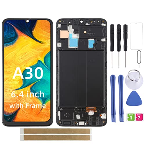 bstdianzi LCD-Bildschirm Ersatz für Samsung Galaxy A30 2019 A305 A305F/A/G/Y LCD Display Digitizer Montagelot mit Rahmen + Werkzeug von bstdianzi