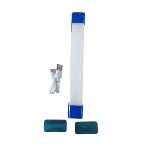 budiniao LED Fill Light Stick USB Wiederaufladbarer 30LM Fotografielampe Einstellbare Atmosphäre Selfie Beleuchtung Blitzgerät, 17cm Blau von budiniao