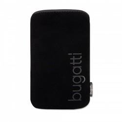 Original Bugatti Handy Tasche Etui - Slim Case Soft Touch - Size M - Schwarz für HTC Mobiltelefone von bugatti