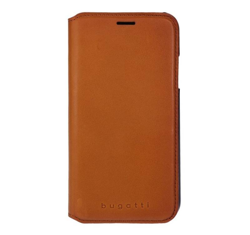 bugatti Handyhülle Leder Flipcase für iPhone X in braun von bugatti