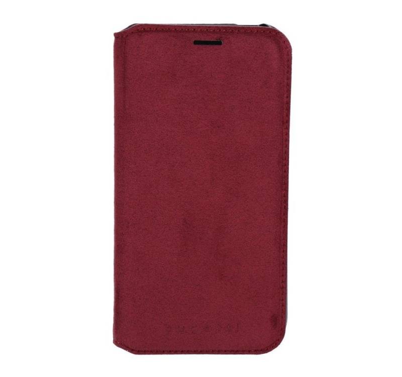 bugatti Handyhülle Leder Flipcase für iPhone X in rot von bugatti