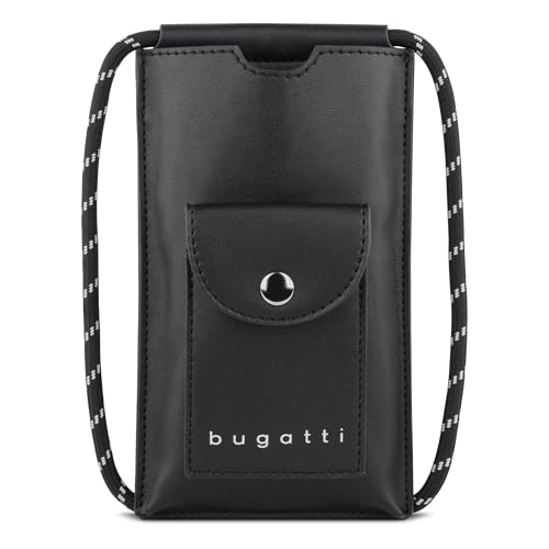 bugatti Passion Pure Handytasche, Tasche Smartphone aus recyceltem Kunstleder in schwarz bugatti Passion Pure Handytasche, Tasche Smartphone aus recyceltem Kunstleder in schwarz von bugatti