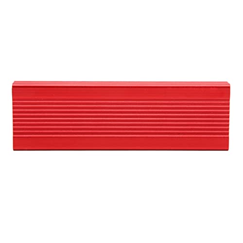 buhb M.2 USB 3.1 Plug-and-Play-Aluminiumlegierung SATA 2242 2260-mm-Gehäuse SATA-SSD-Gehäuse (Rot) von buhb