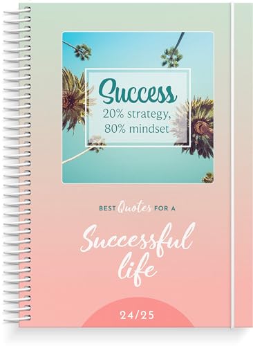 Burde Kalender und Tagebuch - Successful Life 2024 2025 | Wochenplaner | A5 | Inspirierende Zitate und Bilder | Beginn 22-07-2024 Ende 14-09-2025 von burde