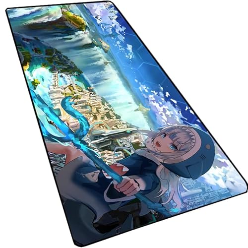 Anime Großes erweitertes Gaming-Mauspad, breit und lang, 80 x 30 x 0,3 cm, ultradick, 3 mm von by Unbranded