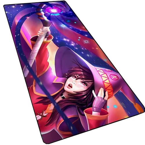 KonoSuba Megumin Anime großes erweitertes Gaming-Mauspad, breit und lang, 80 x 30 x 0,3 cm, ultradick, 3 mm von by Unbranded