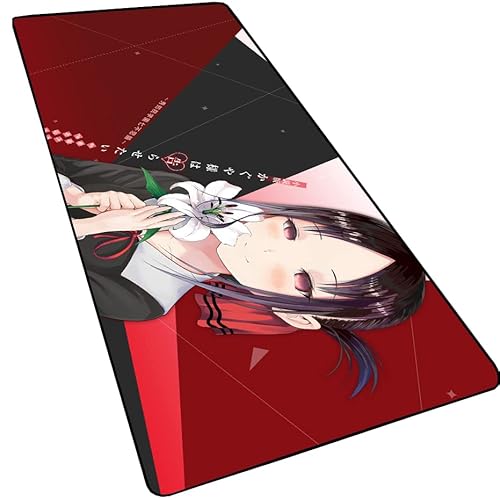 by Unbranded Kaguya-sama Love is War Kaguya Shinomiya Anime großes erweitertes Gaming-Mauspad, breit und lang, 80 x 30 x 0,3 cm, ultradick, 3 mm von by Unbranded