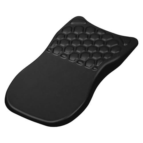Mauspad aus Memory-Schaum mit Handgelenkauflage, ergonomische Gelenkstütze, Massage-Design, 7,9 x 11,8 x 2,5 cm, Schwarz von byepica