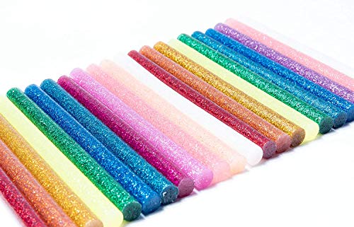 byou Heißklebesticks,Heißklebestifte 100 stück 7 * 100mm Farbige Schmelzklebestifte zum DIY Kunsthandwerk Abdichtung und Schnelle Reparatur 10 Farben von byou