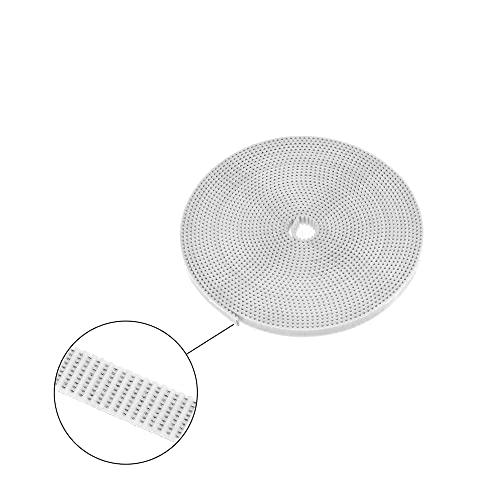 10meter.PU mit Stahlkern-Timinggürtel GT2-Timinggürtel weiße Farbe 2GT Open Timinggürtel für 3D-Drucker,10mm Width von bzcemind