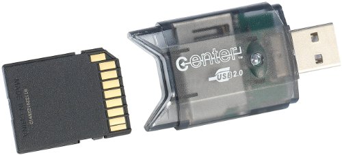 c-enter SD Kartenleser: USB-2.0-Cardreader & USB-Stick, für SD(HC/XC)-Karten (USB Card Reader, SD Kartenleser USB, Adapter Speicherkarte) von c-enter