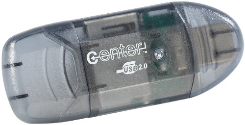 c-enter SD Kartenleser: USB-2.0-Cardreader & USB-Stick, für SD(HC/XC)-Karten (SD Karten Adapter USB, Kartenleser USB, Karte Anschluss) von c-enter