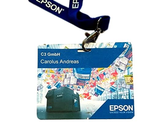 Besucherausweise für Epson C3500 102 x 82mm, beidseitig, reißfest, Lochstanzung von c3-etiketten