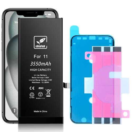 cDraFixit Akku Ersatzbatterie für iPhone 11 3550mAh｜ Hoher Kapazität ｜Kompatibel mit Apple 11 von cDraFixit