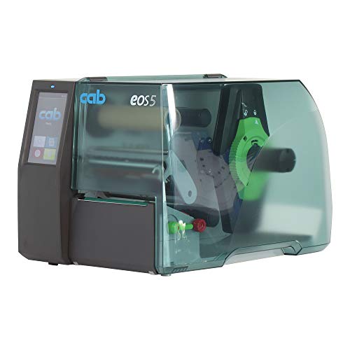 cab EOS5 Drucker mit Abreißkante - 203 DPI - Thermodirekt, Thermotransfer - 108 mm max. Druckbreite, LAN, USB, seriell (RS-232) - 5978211 von cab