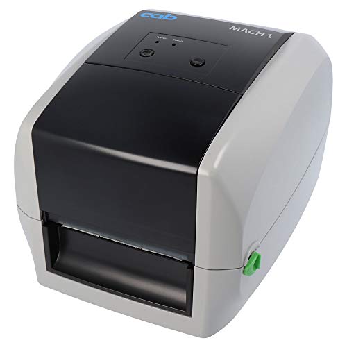 cab MACH1 Drucker mit Abreißkante - 300 DPI - Thermodirekt, Thermotransfer - 105,7 mm max. Druckbreite, LAN, USB, seriell (RS-232) Schnittstellen - 5430002 von cab