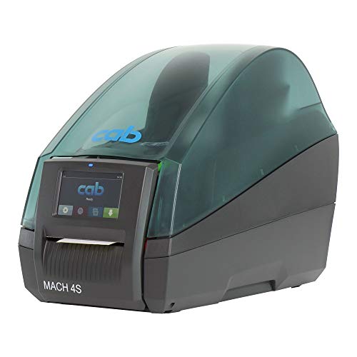 cab MACH4.3S/P Drucker mit Spender - 203 DPI - Thermodirekt, Thermotransfer - 104 mm max. Druckbreite, LAN, USB, seriell (RS-232) Schnittstellen - 5984634 von cab