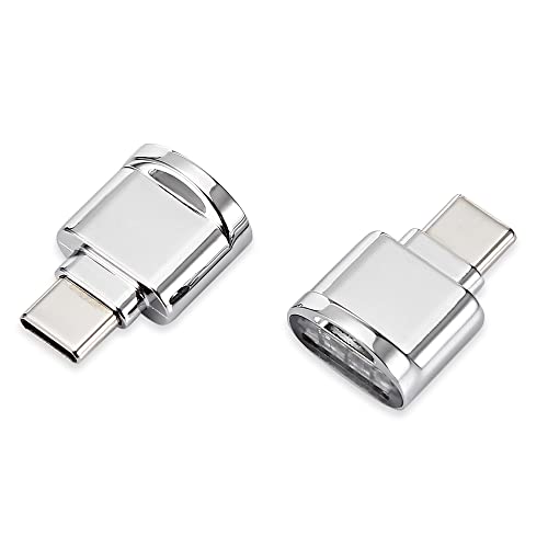 Cablecc 2 x USB 2.0 Typ C USB-C auf Micro SD SDXC TF Kartenleser Adapter für Handy von cablecc