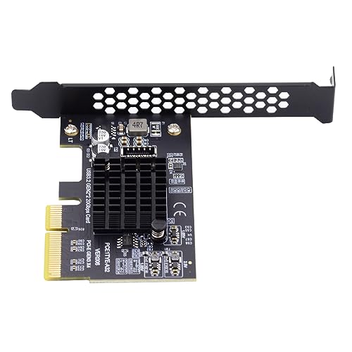 Cablecc 20 Gbit/s USB 3.2 Gen2 Typ-E USB-C auf PCI-E 4X Express-Kartenadapter für Desktop-Motherboard von cablecc