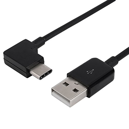 Cablecc 20 cm rechtwinkliger Typ-C USB-C auf USB 2.0 Kabel, 90 Grad Anschluss für Tablet und Handy von cablecc