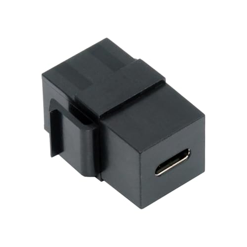 Cablecc 480Mbps USB2.0 USB-C Buchse zu Typ-C Buchse Verlängerung Keystone Jack Koppler Adapter für Wandplatte Panel USB Kabel von cablecc