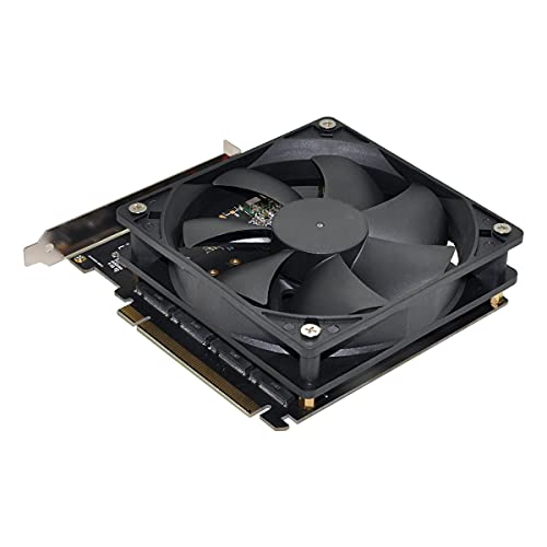 Cablecc 4X NVME M.2 AHCI zu PCI-E Express 3.0 Gen3 X16 Raid-Karte mit Lüfter VROC Raid0 Hyper Adapter von cablecc