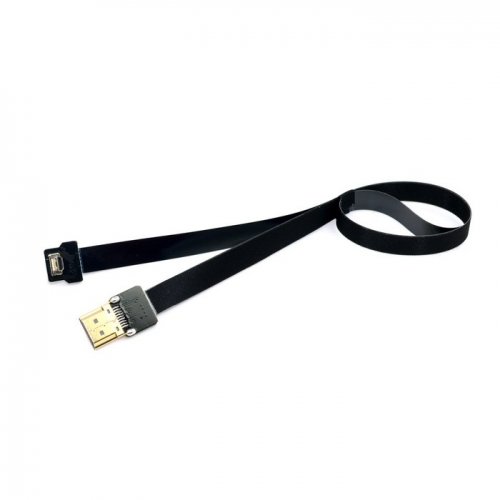 Cablecc 90 Grad nach unten abgewinkelter FPV-Micro-HDMI-Stecker auf HDMI-Stecker, FPC-Flachkabel, 50 cm, für Multicopter-Luftfotografie Cablecc von cablecc