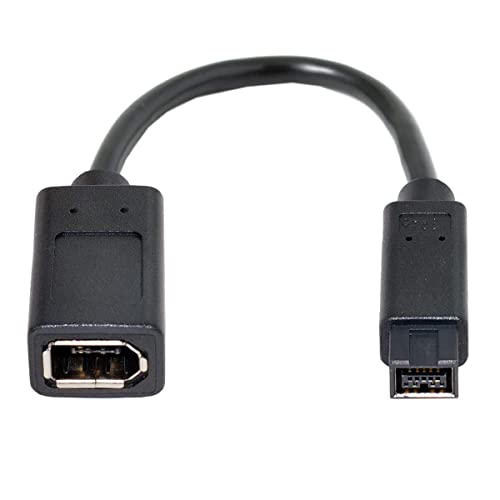 Cablecc Adapter IEEE 1394 Firewire-Kabel 6-polige Buchse auf 1394b 9-poligen Stecker, 400 auf 800, 20 cm von cablecc
