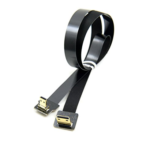 Cablecc CYFPV 90 Grad abgewinkelt FPV Micro HDMI Stecker auf Mini HDMI FPC Flachkabel 50 cm für FPV HDTV Multicopter Luftaufnahmen Cablecc CYFPV 90 Grad abgewinkelt FPV Micro HDMI Stecker auf Mini HDMI FPC Flachkabel 50 cm für FPV HDTV Multicopter Luftaufnahmen von cablecc