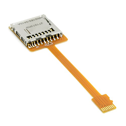 Cablecc Micro SD TF Speicherkarten-Kit Stecker auf Buchse, Verlängerung, weich, flach, FPC-Kabelverlängerung, 10 cm von cablecc