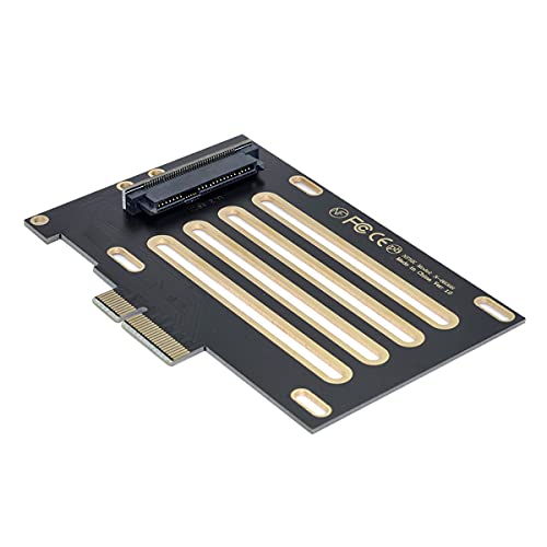 Cablecc PCI-E 3.0 x4 Lane to U.2 U2 Kit SFF-8639 Host Adapter für Intel Motherboard & 750 NVMe PCIe SSD Schwarz von cablecc