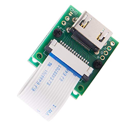 Cablecc Raspberry PI Kameramodul auf HDMI Typ A HDTV FPC Flachkabel 5cm passend für PES001 von cablecc