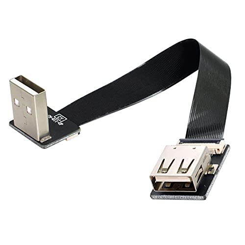 cablecc USB 2.0 Typ A Stecker auf Buchse, Verlängerungskabel, flach, flach, FPC-Kabel für FPV, Disk, Scanner und Drucker, 20 cm cablecc USB 2.0 Typ A Stecker auf Buchse, Verlängerungskabel, flach, flach, FPC-Kabel für FPV, Disk, Scanner und Drucker, 20 cm von cablecc