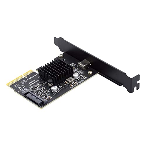 Cablecc USB 3.2 Gen2 Typ-C 20Gbps USB-C auf PCI-E 4X Express Card Adapter für Desktop Motherboard von cablecc