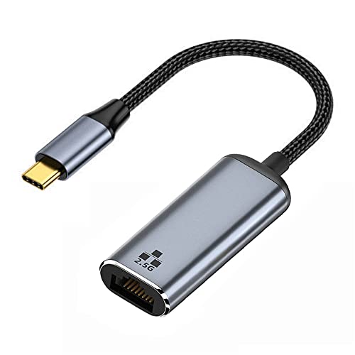 Cablecc USB-C USB 3.1 Typ-C auf 2,5 Gbit/s 2500 Mbps GBE Gigabit Ethernet Netzwerk LAN Kabel Adapter für Laptop von cablecc