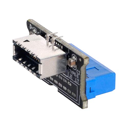 Cablecc Vertical USB 3.1 Frontpanel-Buchse Schlüssel A Typ E zu USB 3.0 20-poliger Header-Verlängerungsadapter für Motherboard von cablecc