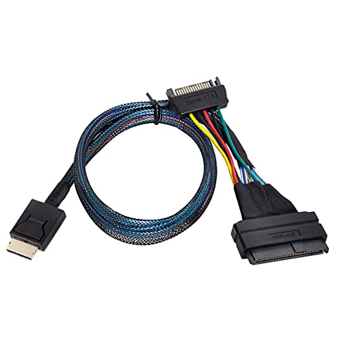 Cablecc oculink sff-8611 an U.2 U.3 SFF-8639 NVME PCIe PCI-Express-SSD-Kabel für Mainboard-SSD von cablecc