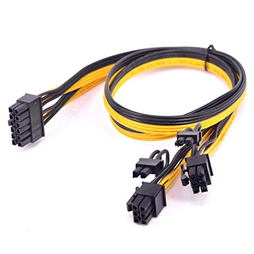 cablecc 12Pin zu ATX Dual 8Pin & 6Pin Splitter GPU Grafikkarte Modulares Netzteilkabel für 3080 3090 AX850 AX750 AX650 von cablecc