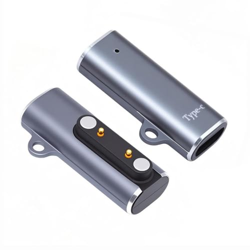 cablecc 2-tlg. USB Type-C Magnetladeadapter für Smartwatches auf 7,62 mm Pitch mit 2-poligem 4-poligem Anschluss, kompatibel mit Knochenleitungskopfhörern cablecc 2-tlg. USB Type-C Magnetladeadapter für Smartwatches auf 7,62 mm Pitch mit 2-poligem 4-poligem Anschluss, kompatibel mit Knochenleitungskopfhörern von cablecc